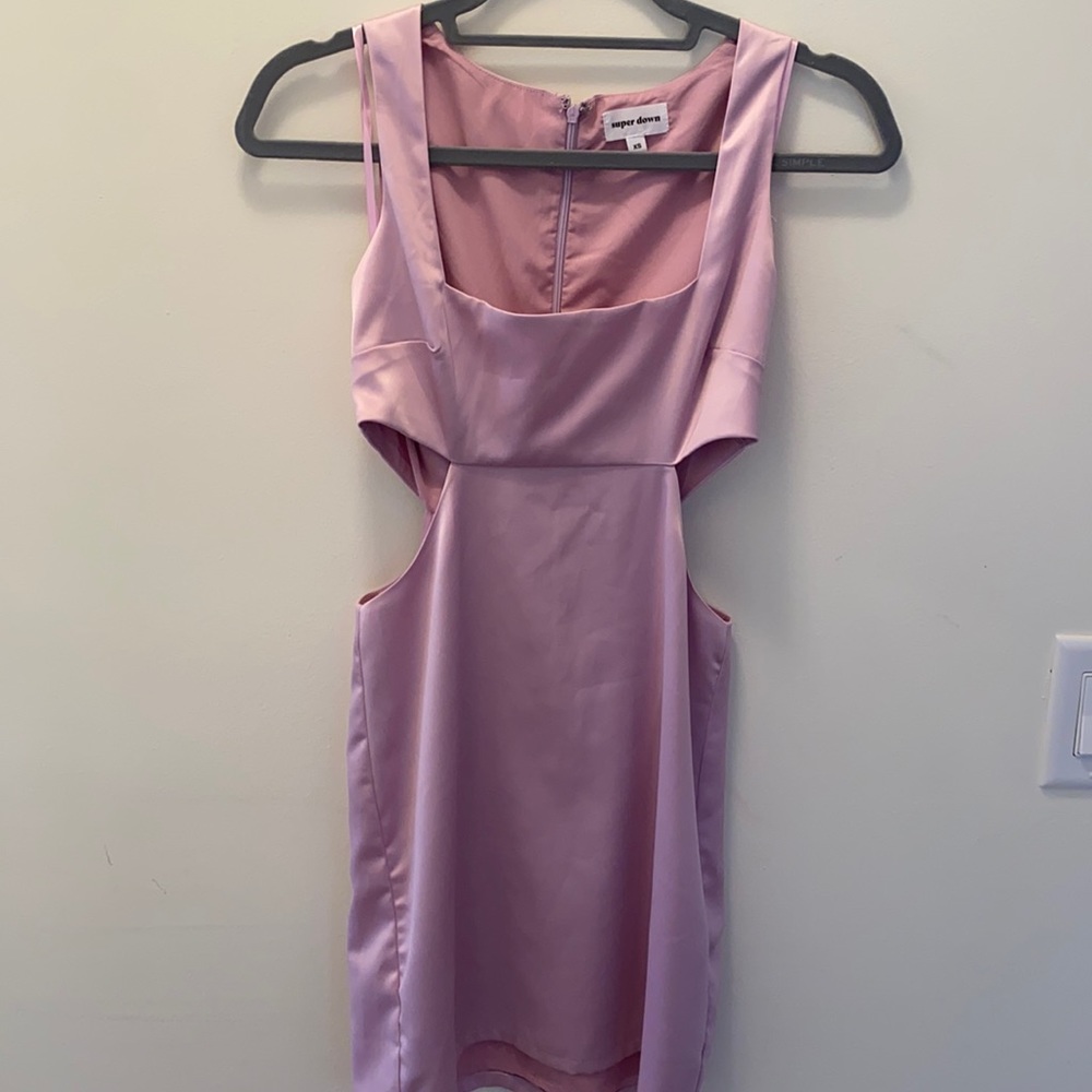 Superdown Pink/purple cutout dress